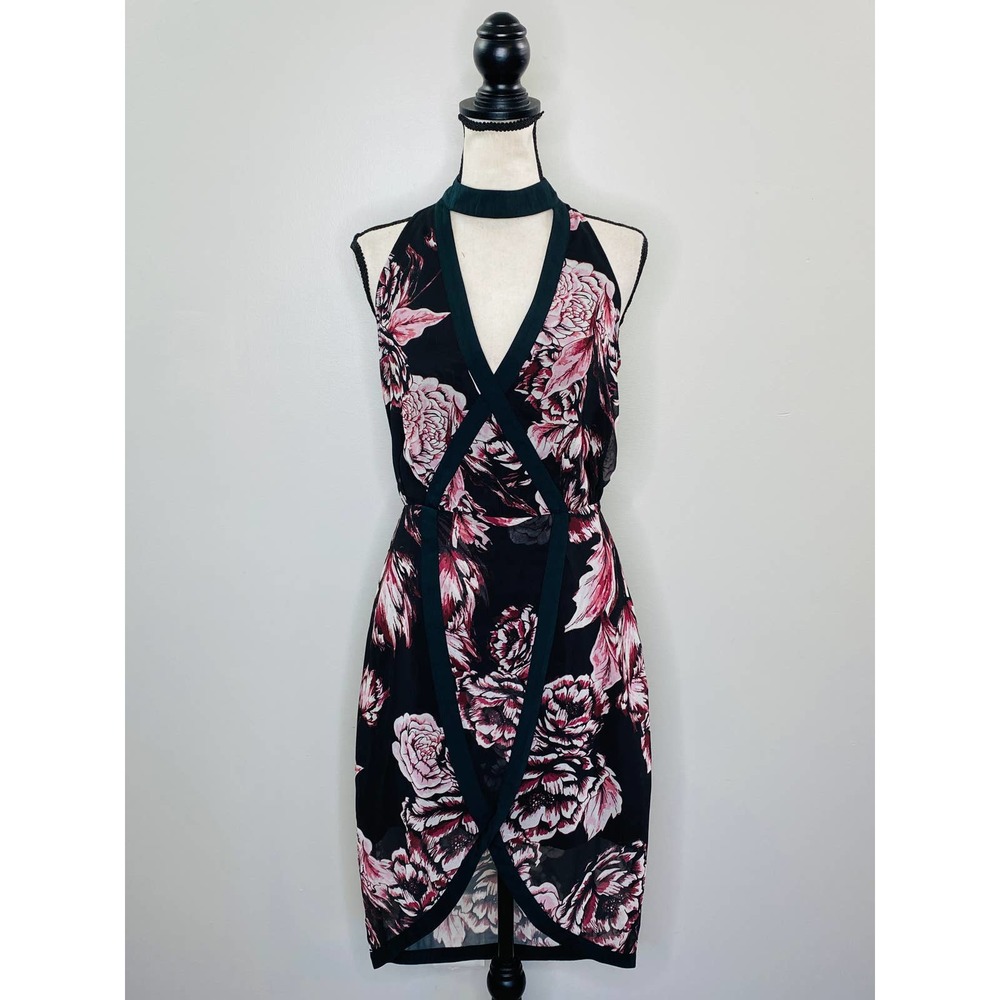 Keepsake The Label Floral Dress Open Back High Low Women Small Femme Luxe